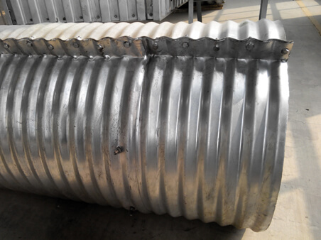 The application of the corrugated metal culvert pipe